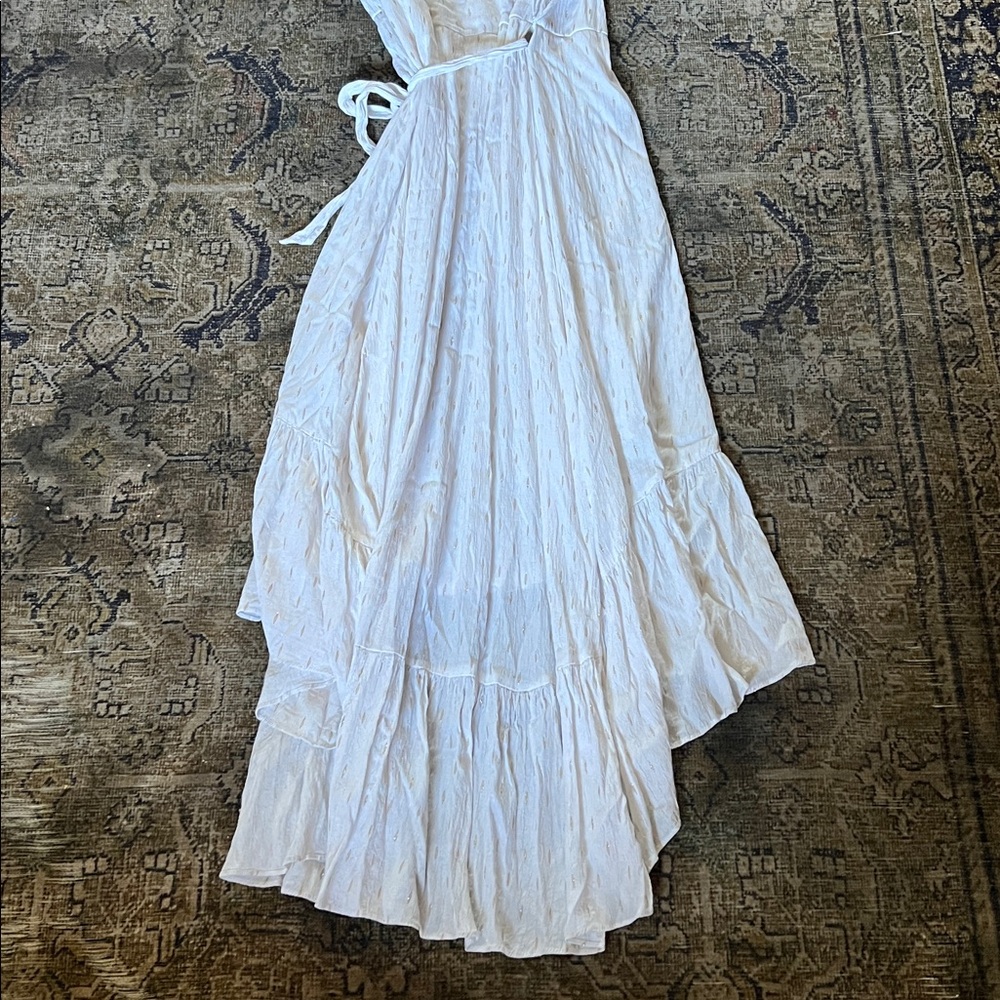 Lafayette 148 New York White High Low Dress - Picture 5 of 8